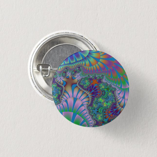 Lavendel und grüner Melt Button (Vorne & Hinten)