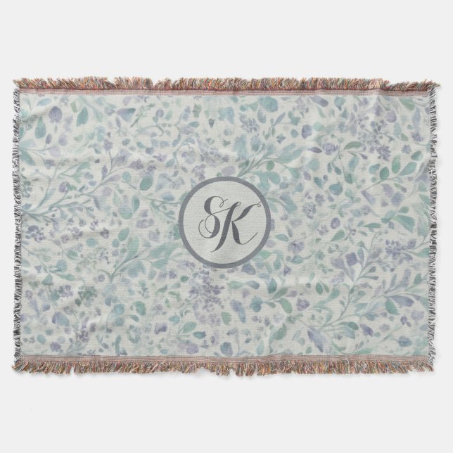 Lavendel und grünes Leaf-Programm Decke (Vorderseite)