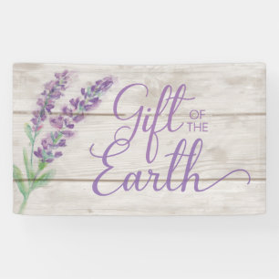 Lavendel-und Holz-Geschenk der Erdätherischen Öl Banner