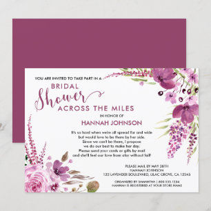 Lavendel und Lilacs Brautparty für Flora und Fauna Einladung