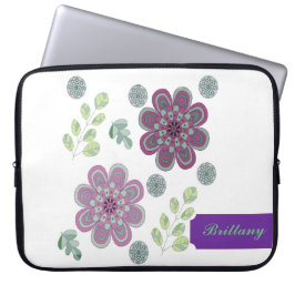 Lavendel und Minze Abstrakter Laptop-Sieb Laptopschutzhülle