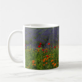 Lavendel und Mohnfeld Kaffeetasse