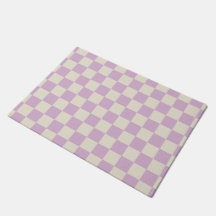 Lavendel und Off White Checkerboard