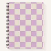 Lavendel und Off White Checkerboard