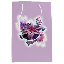 Lavendel und rosa Poinsettia