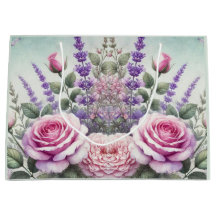 Lavendel und Rose Garden Geschenktasche