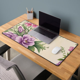 Lavendel und Rose Garten Blumendruck Schreibtischunterlage