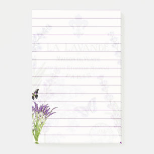 Lavendel und Schmetterling Post-it Klebezettel