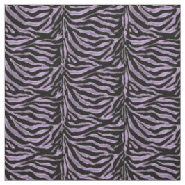 Lavendel-und schwarzer Zebra-Tierdruck-Gewebe Stoff