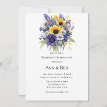 Lavendel und Sonnenblumen Hochzeitsfeier