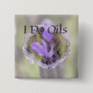 Lavendel und Spitze Button