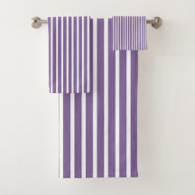 Lavendel und weiß gestreift
