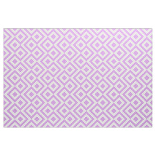 Lavendel und Weiß-Windungs-geometrisches Muster Stoff