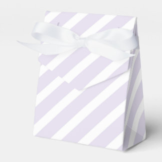 Lavendel und weißes, diagonal gestreiftes Muster Geschenkschachtel