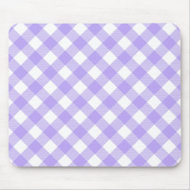 Lavendel und Weißglut Kariert Mousepad