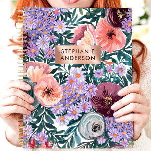 Lavendel und Wildblume-Individuelle Name Planer