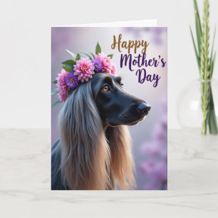Lavendel-Unschärfe-Hundekarte Karte