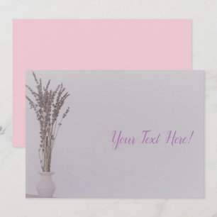 Lavendel-Vase Minimalistische Allzweck-Einladung Einladung