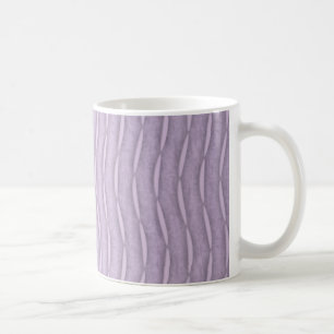 Lavendel Vertikales modernes Strickdesign Kaffeetasse