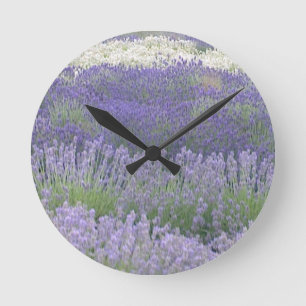 Lavendel-Wanduhr Runde Wanduhr