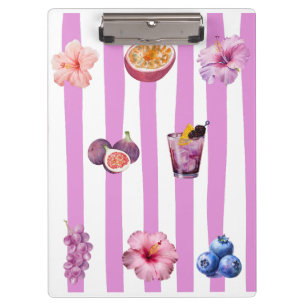 Lavendel-Wasserfarben-Botanik-Muster Klemmbrett