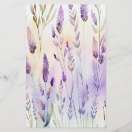 Lavendel Watercolor Soap Wrap Paper Sheet