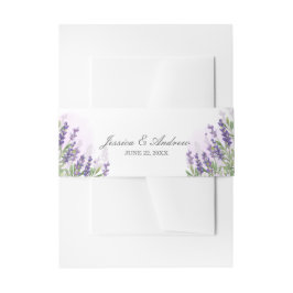 Lavendel Wedding Rustikale Personalisierte Lila Pa Einladungsbanderole
