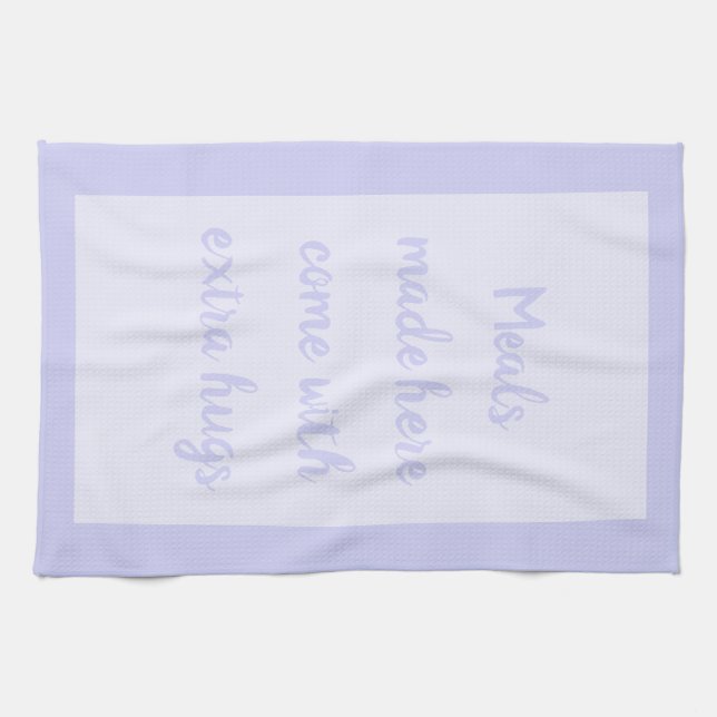 Lavendel - weiß geschirrtuch (Horizontal)