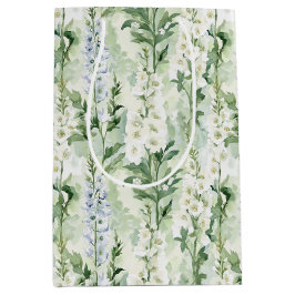 Lavendel-weiße Ritterspornblüten Brautdusche Mittlere Geschenktüte
