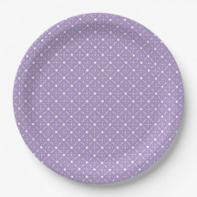Lavendel-weiße Tupfen-himmlisches Himmel-Muster