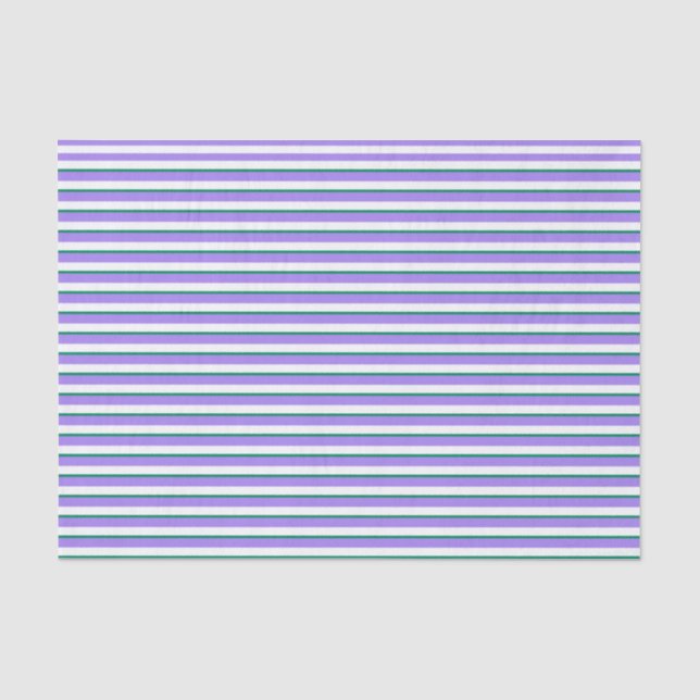 Lavendel, weißes, grünes Gewebpapier Seidenpapier (Vorderseite)