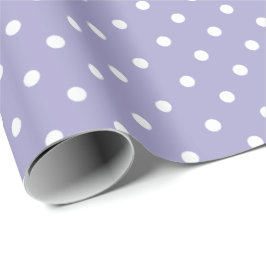 Lavendel | White Polka Dot Wrapping Paper Geschenkpapier