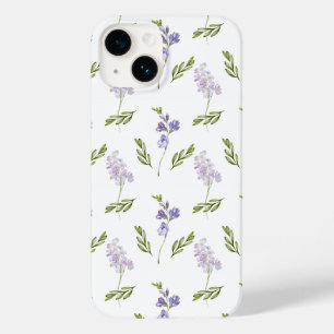 Lavendel-Wildblumen-Aquarell-Blumenmuster Case-Mate iPhone 14 Hülle