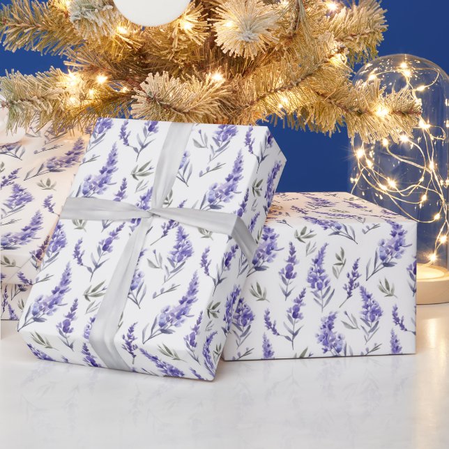 Lavendel-Wrapping Paper Lavendel-Blume Geschenkpapier (Feiertage)