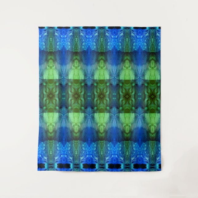 Lavendel X GL Ikat 13 Wandteppich (Vorderseite)