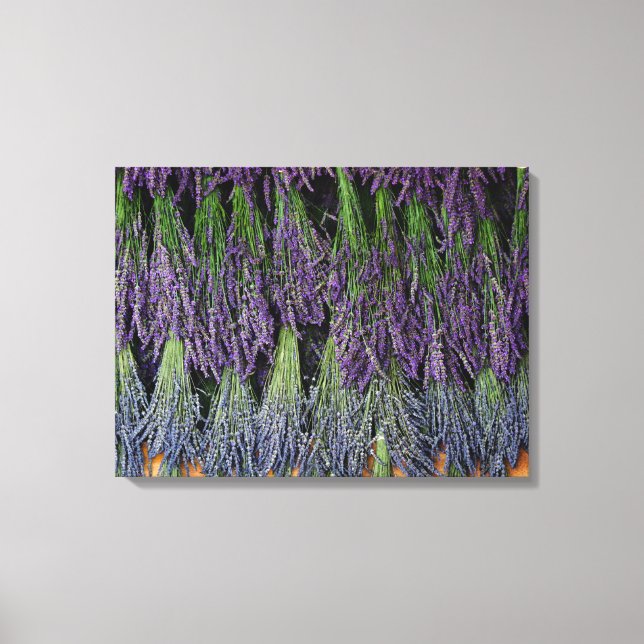 Lavendel zum Trocknen Leinwanddruck (Vorderseite)