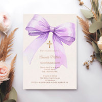 Lavendelband Creme Mädchen Konfirmation Roségold