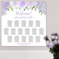 Lavendelblume 16 Tabelle Hochzeitskarte