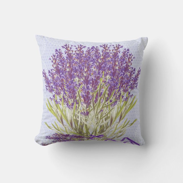 Lavendelblumenkissen Kissen (Vorderseite)