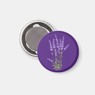 Lavendelblumenstrauß. Magnet