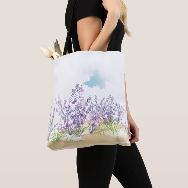 Lavendelblüte Tasche (Von Nahem)