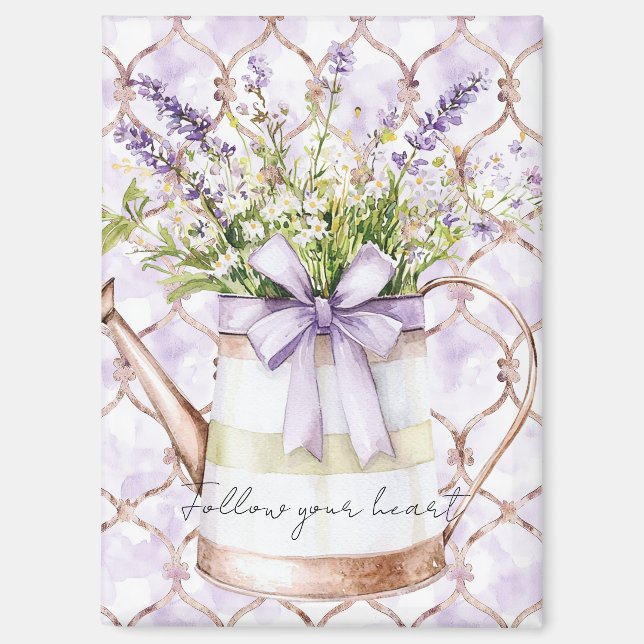 Lavendelblüten Bogen   Magnet (Vorderseite)