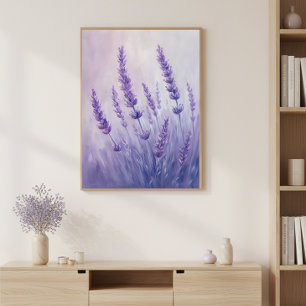 Lavendelblüten Vertikale Pastell-Wandkunst Poster