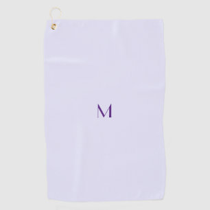 Lavendelfarbe - Monogramm hinzufügen Golfhandtuch