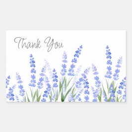 Lavendelfeld 2 rechteckiger aufkleber