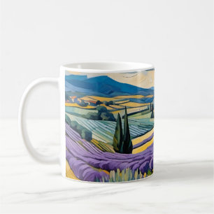 Lavendelfeld Kaffeetasse