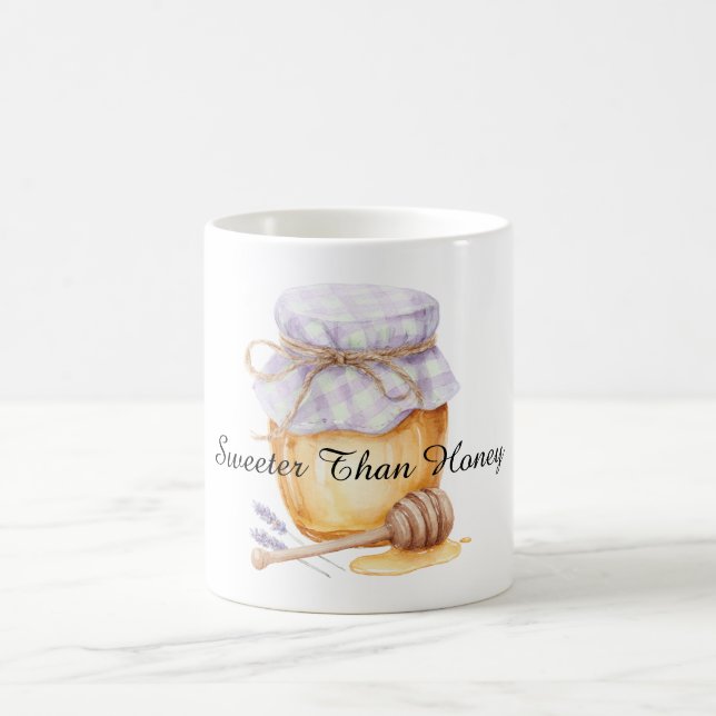 Lavendelglas Süßer Als Honig Kaffeetasse (Mittel)