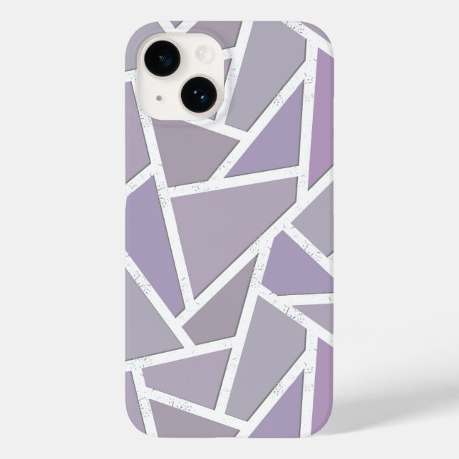 Lavendelmosaikmuster Case-Mate iPhone 14 Hülle (Rückseite)
