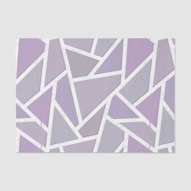 Lavendelmosaikmuster Seidenpapier (Vorderseite)