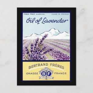 Lavendelöl - Grasse Frankreich Postkarte